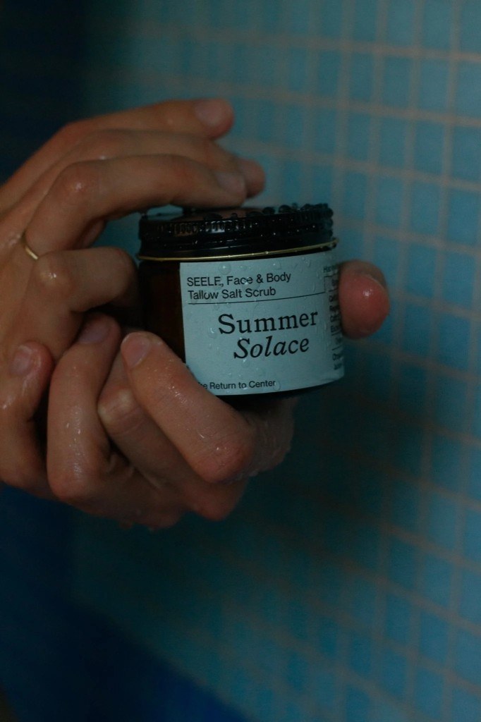 Summer Solace tallow salt scrub